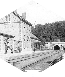 Spontin - L'ancienne gare de chemin de fer